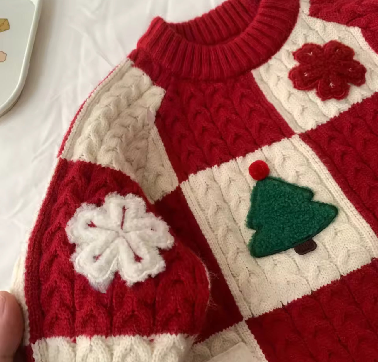 Patch work ‘crazy’ Christmas jumper!