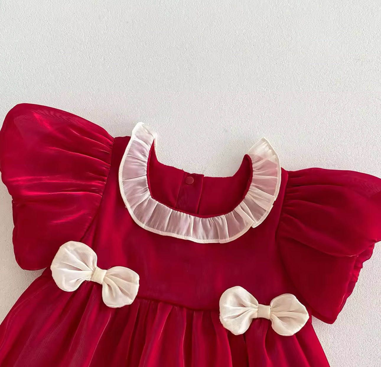 Pre order Christmas bow romper