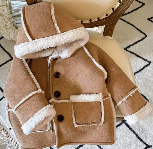 Thick lamb wool lined jacket