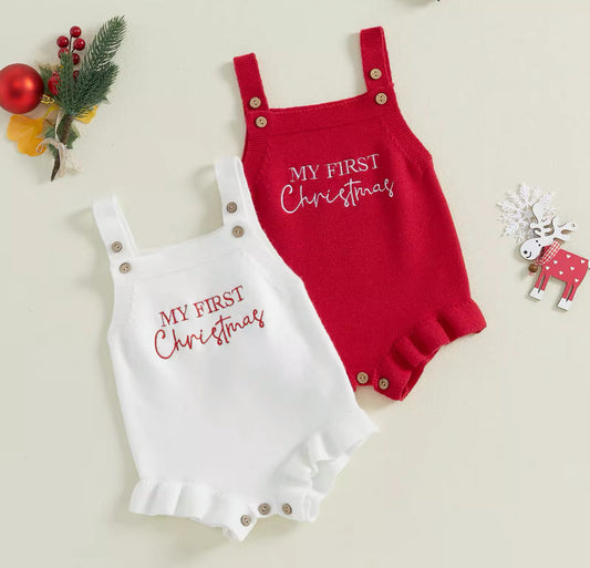 Pre order my first Christmas romper