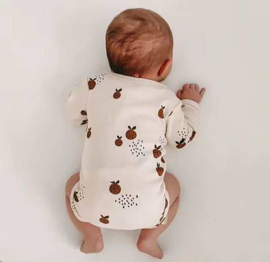 Clementine cotton romper