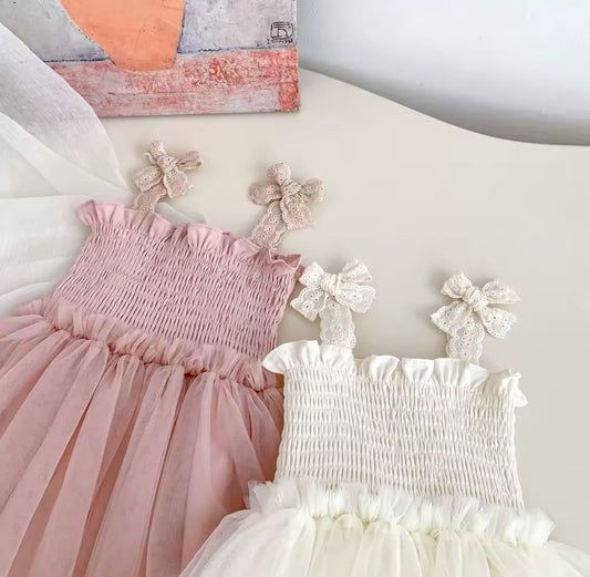 Tutu lace strap rompers