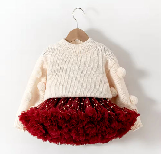 Pre order pom Pom jumper tutu sets