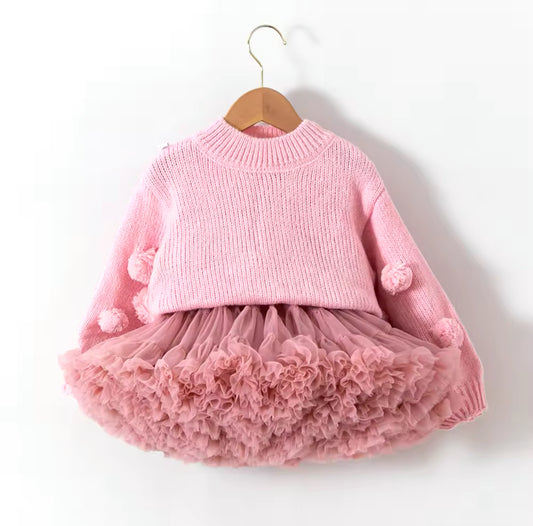 Pre order pom Pom jumper tutu sets