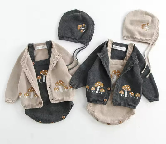 Woodland collection romper/cardigan/set