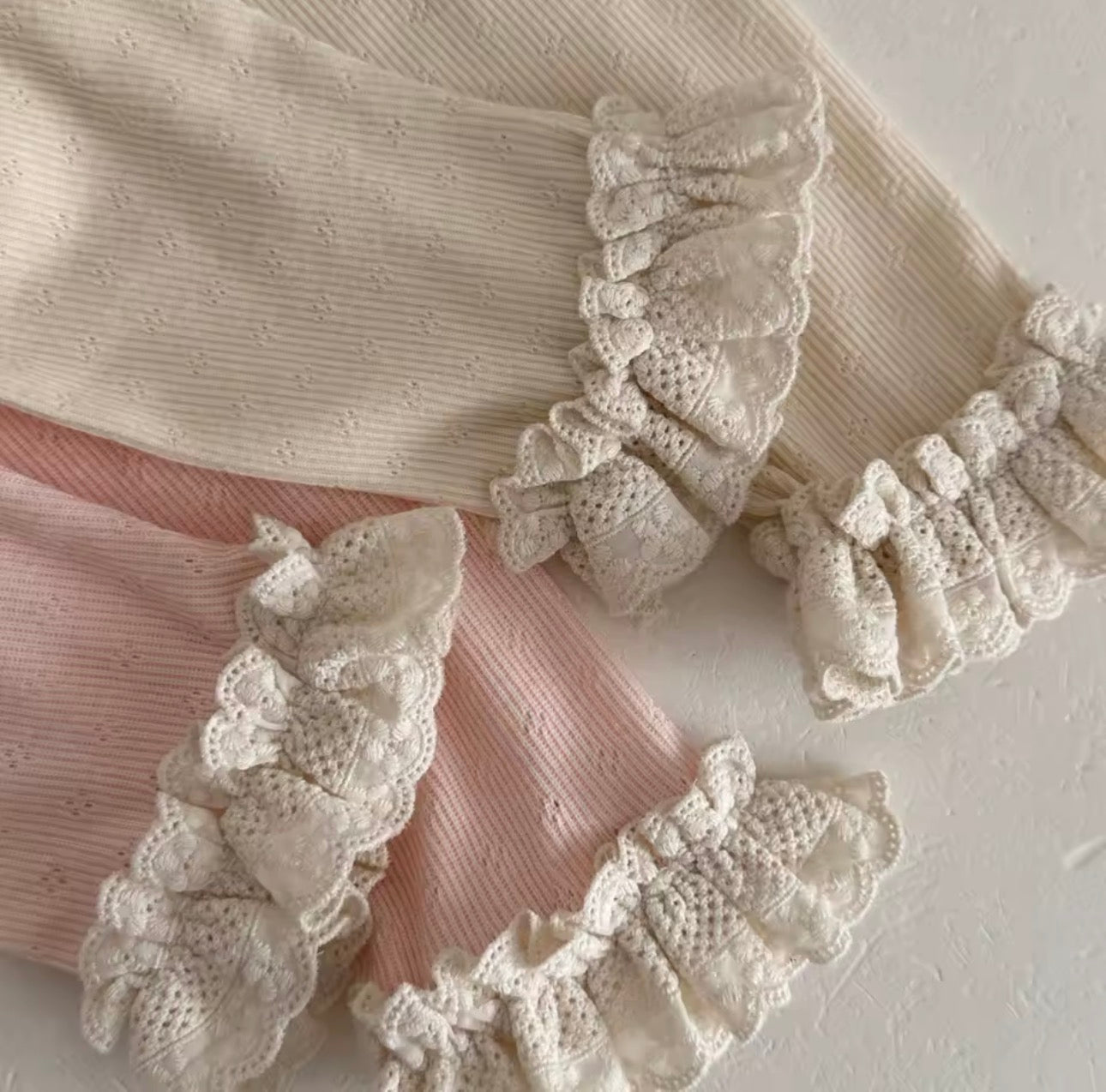 Soft cotton frill leggings