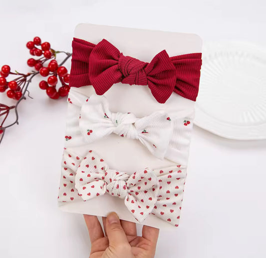 3 pack headband set valentines