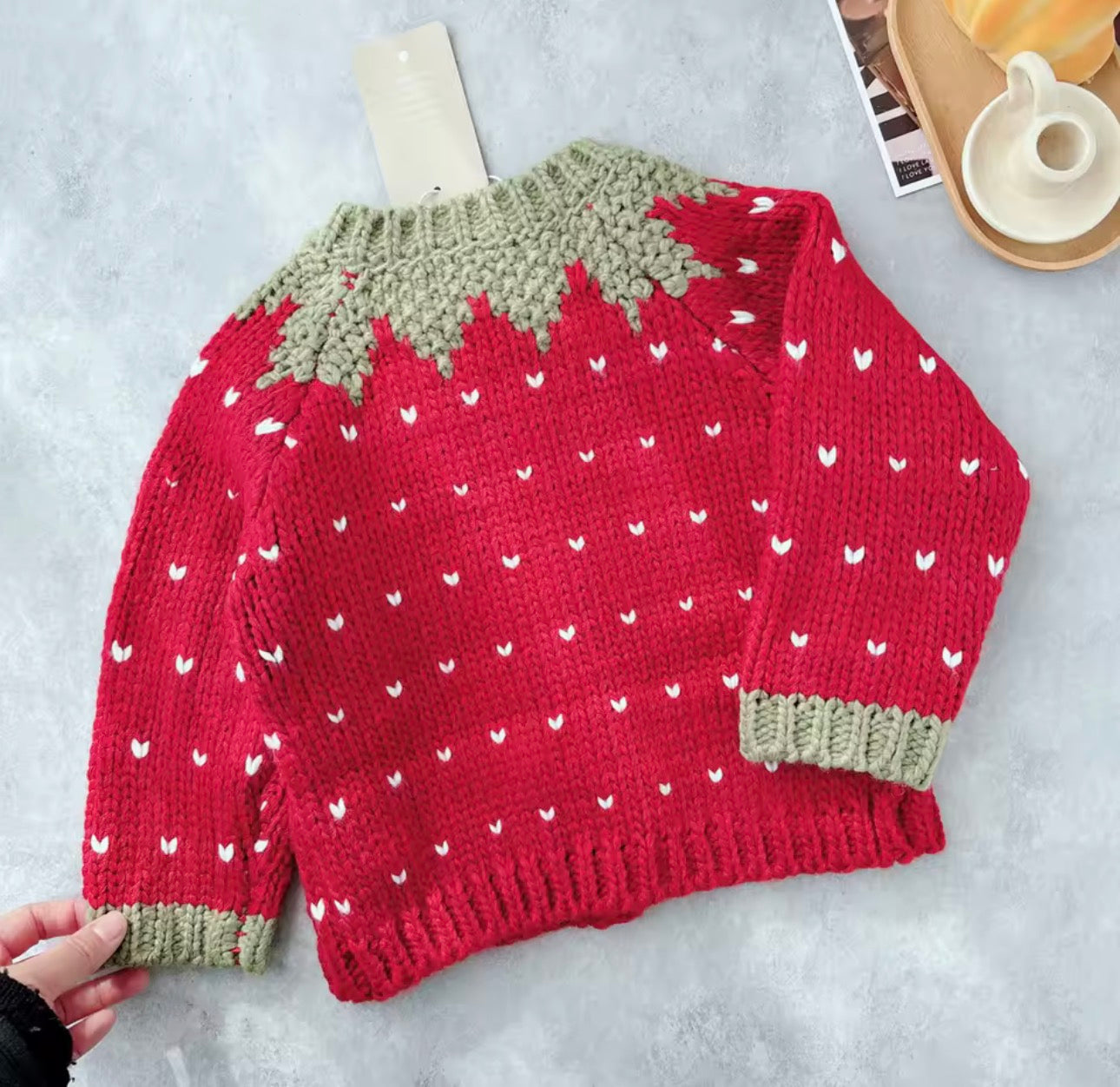 Strawberry cardigan